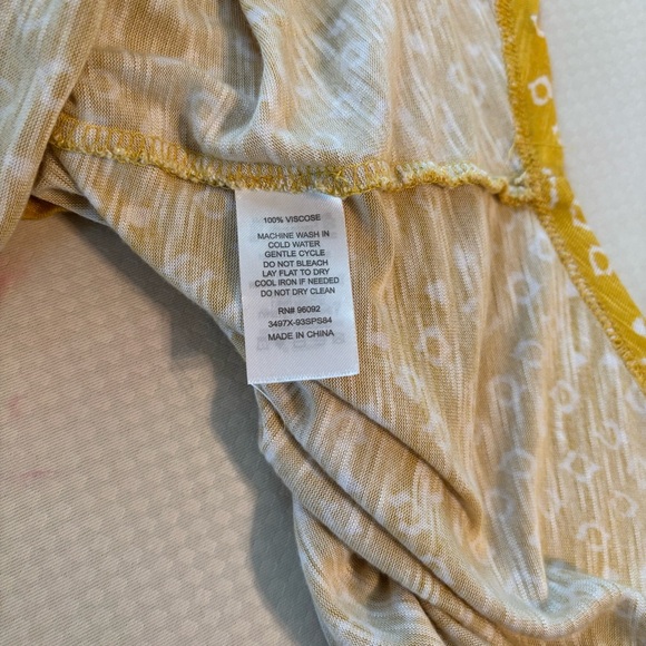 Lila Rose Yellow Tie Front Tank Top - Picture 6 of 6